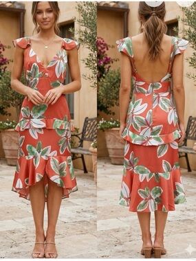 Hutch | Dresses | Hutch Rocco Halter Ruffled Maxi Size S | Poshmark